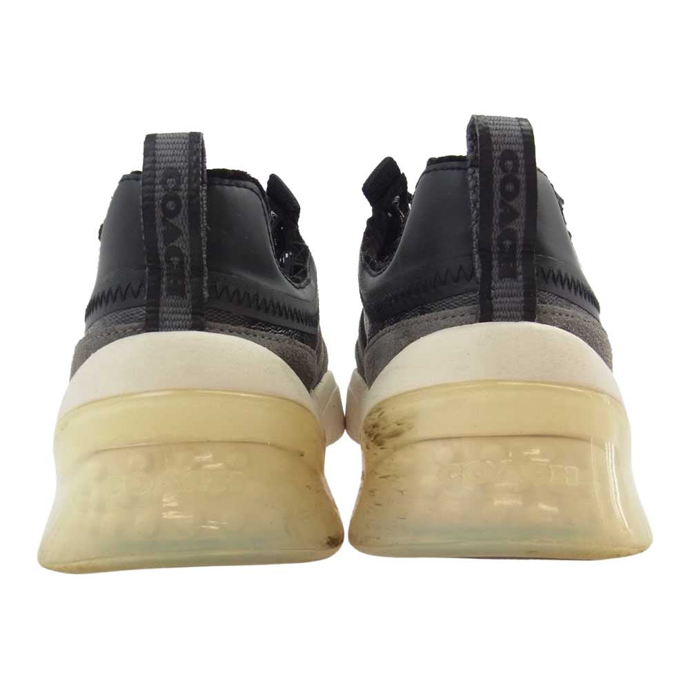 COACH コーチ G4940 シグネチャー ローカット スニーカー グレー系 43【中古】