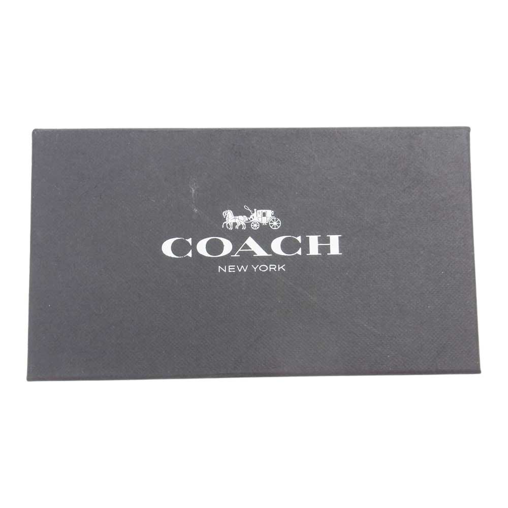 COACH コーチ F65242 シグネチャー レバー リバーシブル ベルト ダークネイビー系【中古】