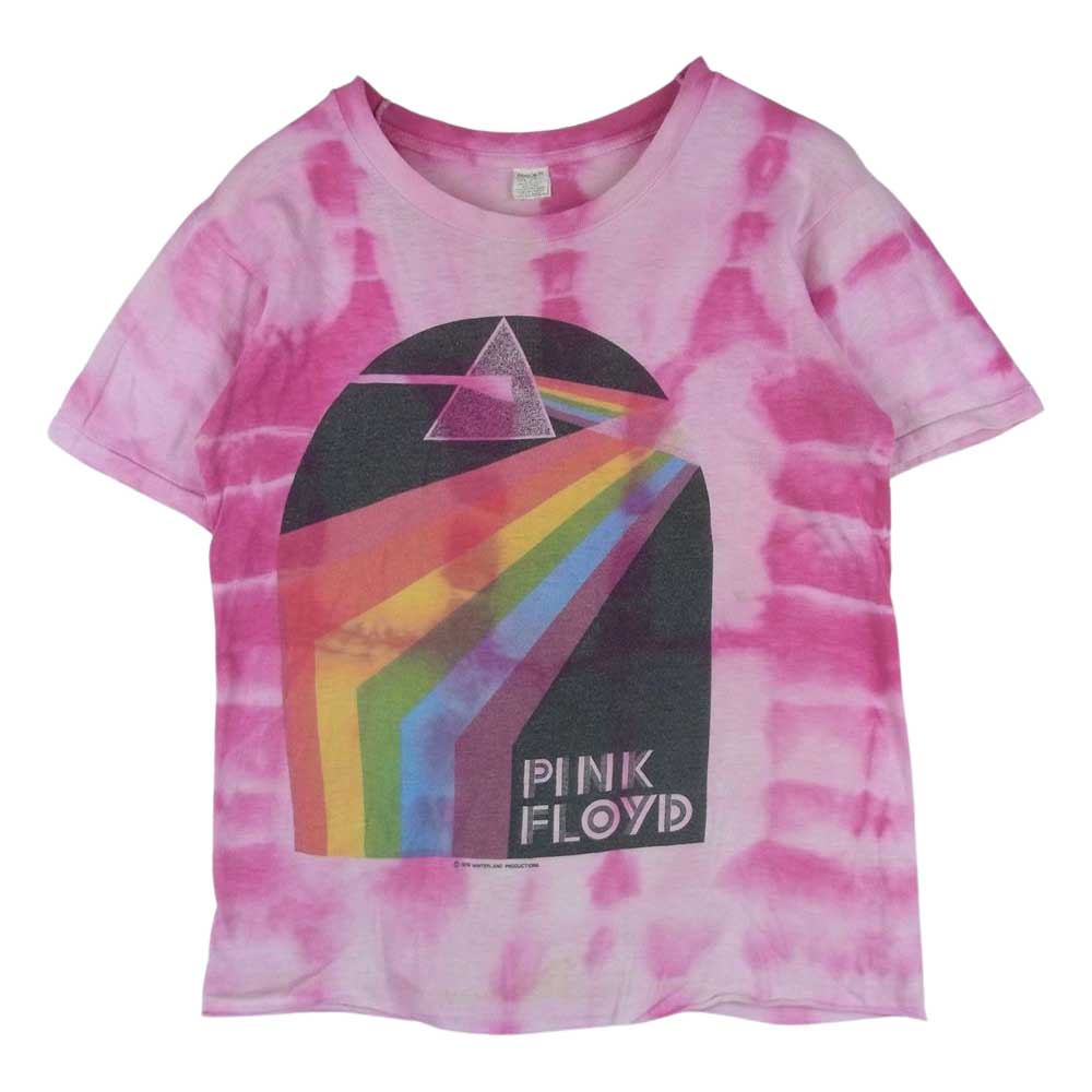 70s PINK FLOYD The Dark Side Of The Moon ビンテージ ピンクフロイド バンド Tシャツ 半袖 バンT USA製 ピンク系 S 34 - 36【中古】