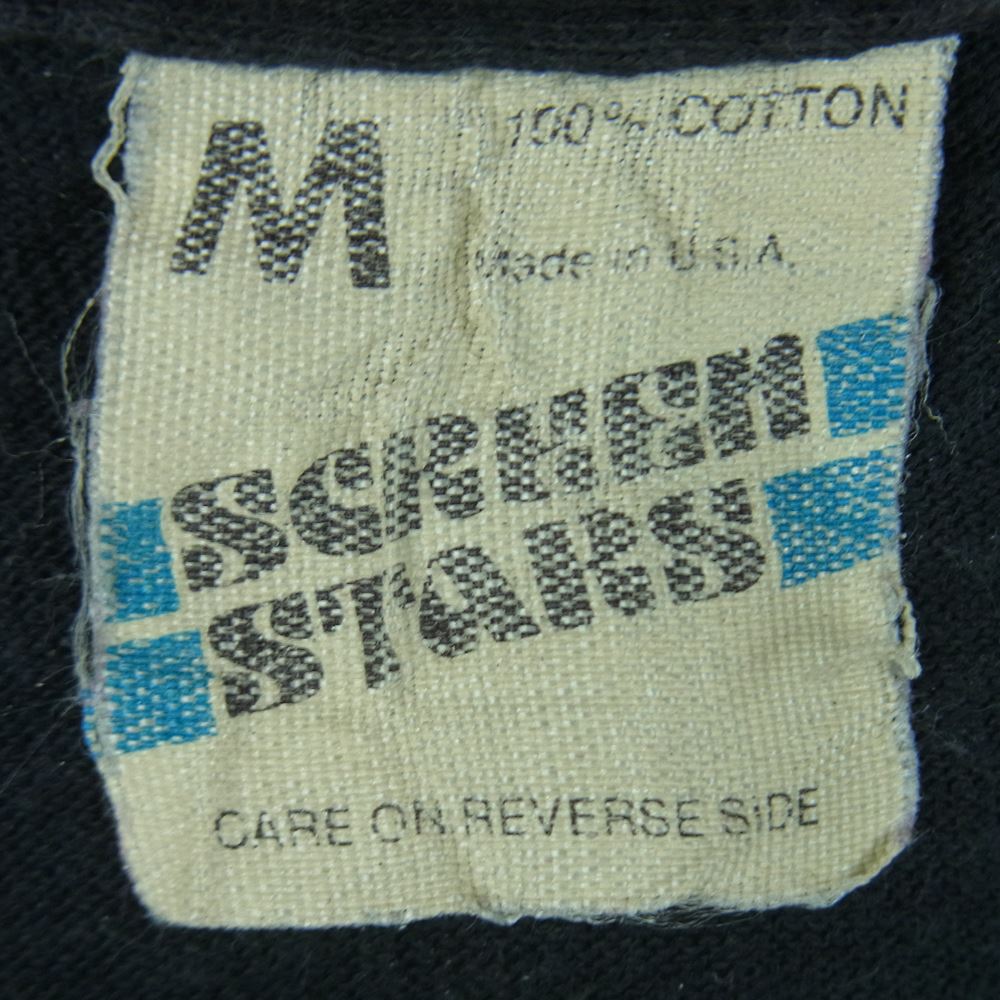 80s SCREEN STARS BLACK SABBATH 1981 MOB RULES TOUR ビンテージ ブラックサバス バンド Tシャツ 半袖 バンT ダークグレー系 M【中古】