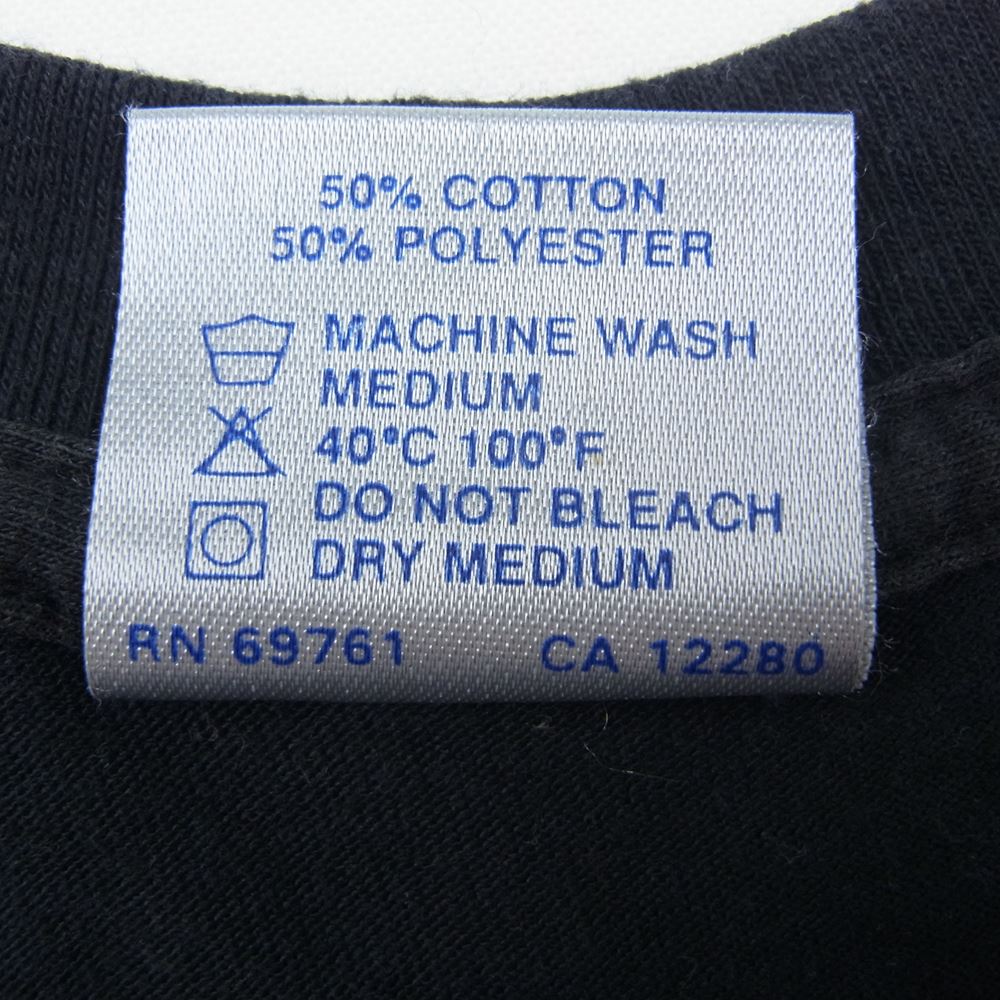 ヴィンテージ 80s BROCKUM ブロッカム THE ROLLING STONES ビンテージ ザ ローリングストーンズ THE NORTH AMERICAN TOUR 1989 バンド Tシャツ バンT ブラック系 L【中古】
