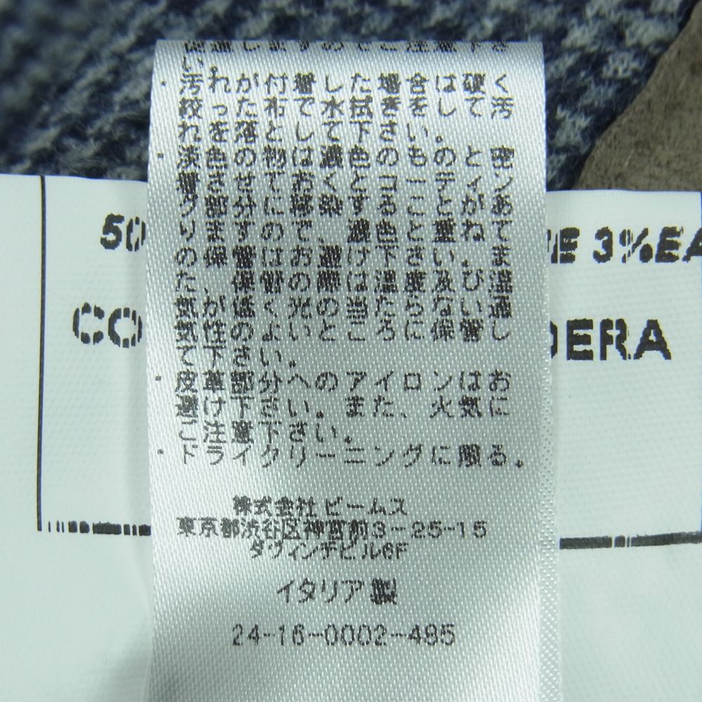 イレブンティ 979JA2004 Brilla per il gusto BEAMS ビームス 別注 スエード エルボーパッチ付 コットン ウール シングル テーラードジャケット グレー系 3 50【中古】