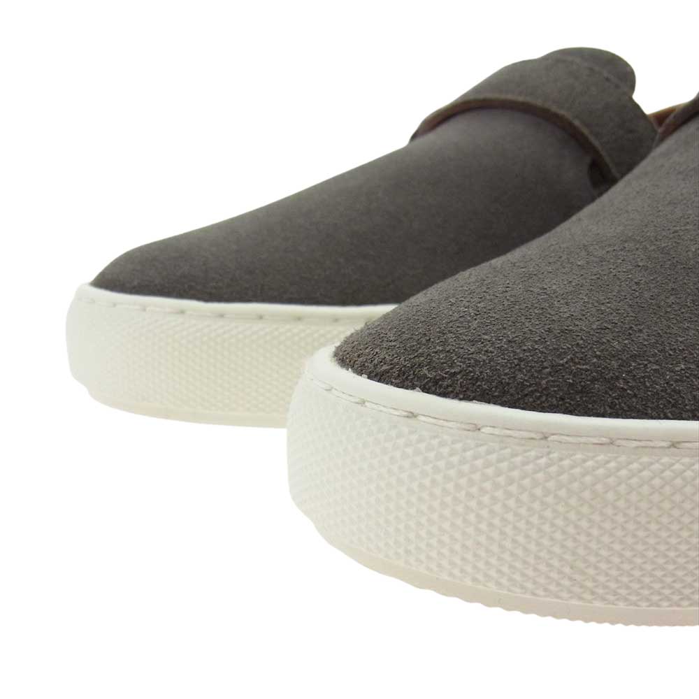 アーロン UNITED ARROWS ユナイテッドアローズ モンクストラップ スリッポン グレー系 24.5cm【極上美品】【中古】