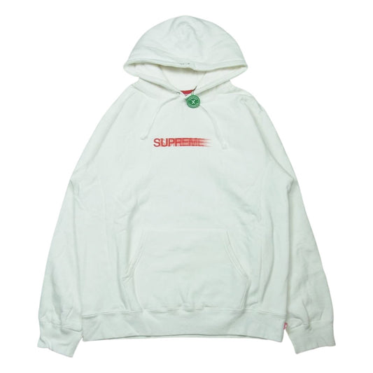 Supreme シュプリーム 20SS Motion Logo Hooded Sweatshirt モーション ロゴ スウェット パーカー フーディ ホワイト系 XL【中古】
