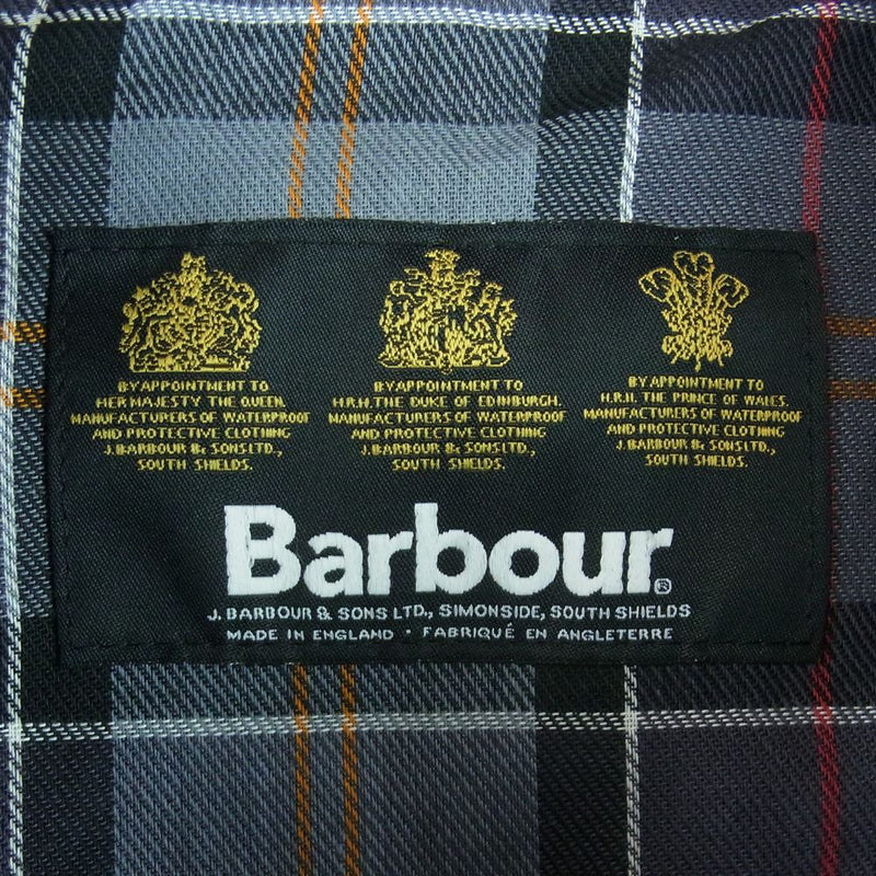 Barbour バブアー 2102051 SL BEDALE 3ワラント オイルド スリムフィット ビデイル ジャケット 英国製 ブラック系 44【中古】