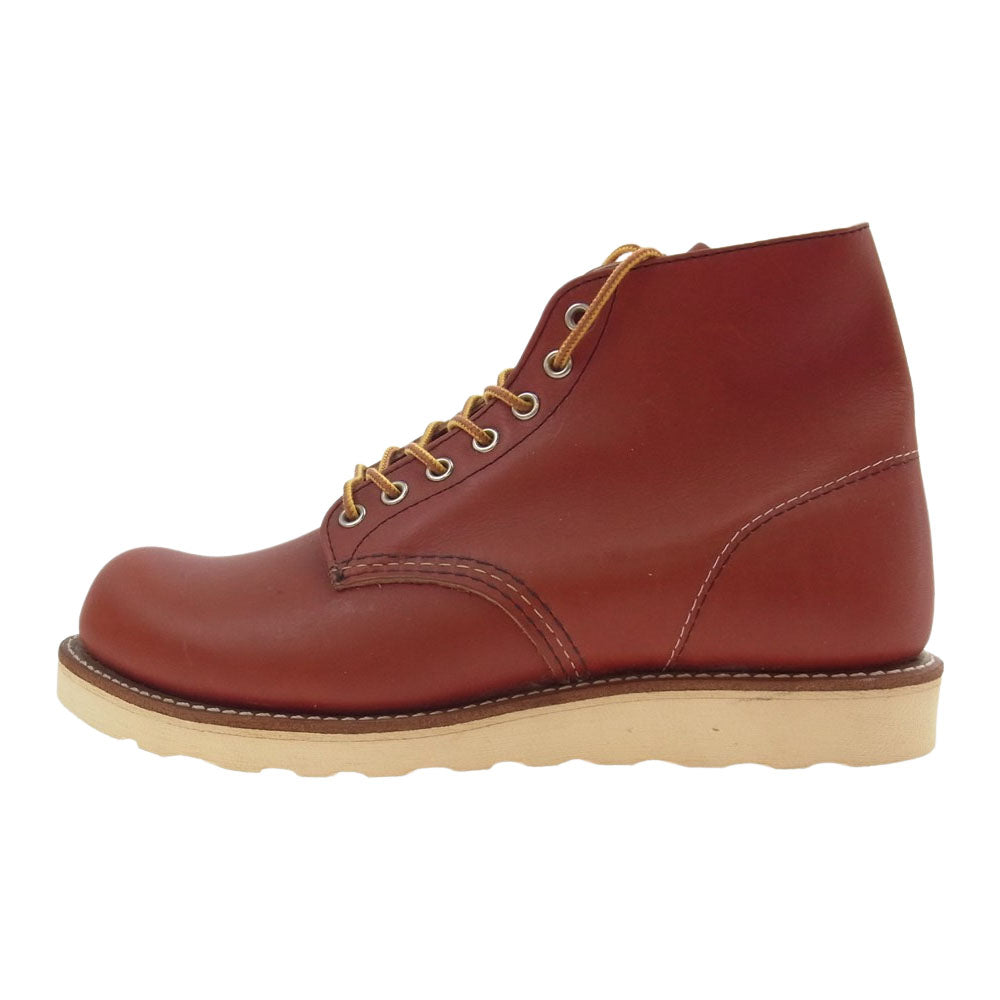 RED WING レッドウィング 8166 6インチ クラシック ラウンド ワークブーツ 犬タグ レッド系 27.0cm【美品】【中古】