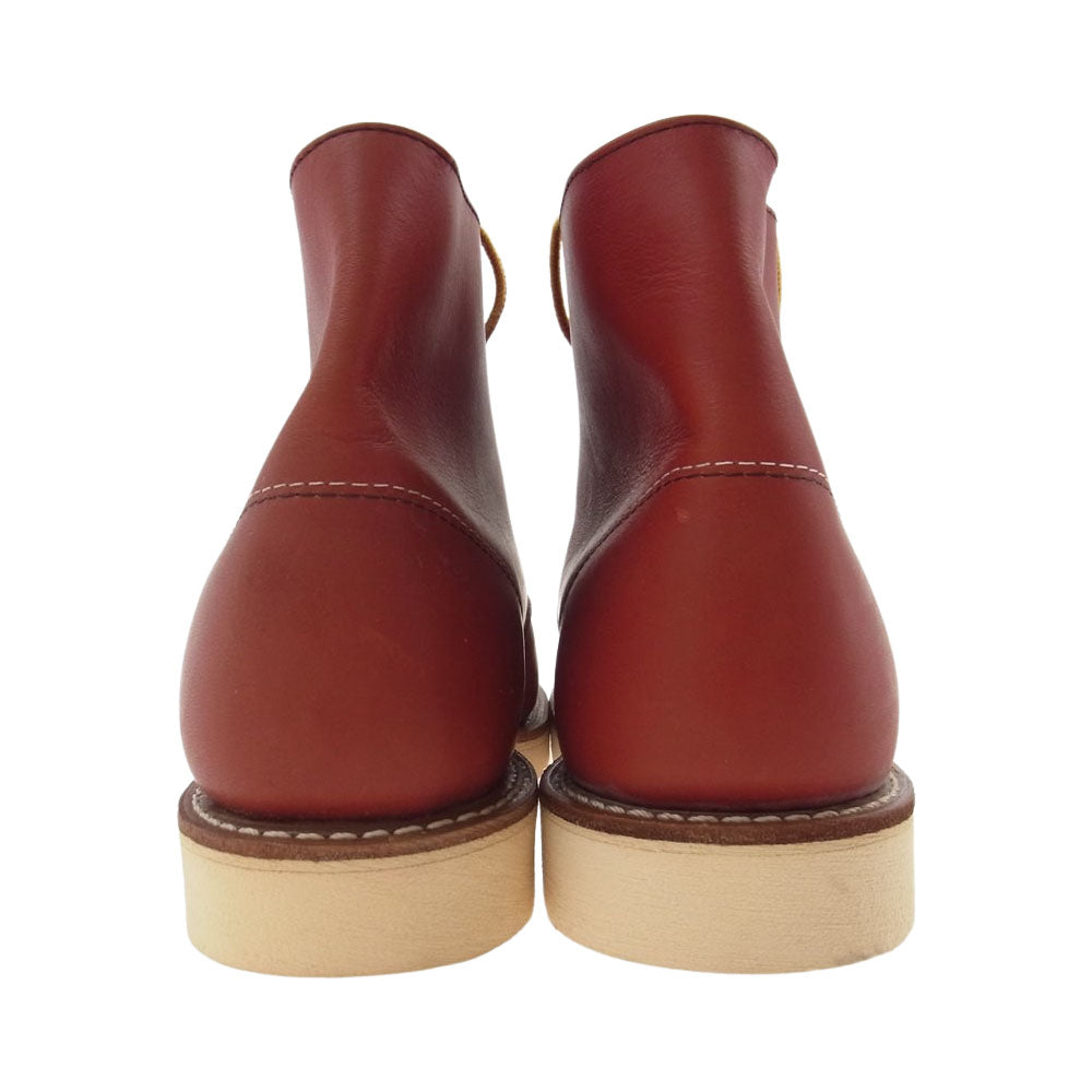 RED WING レッドウィング 8166 6インチ クラシック ラウンド ワークブーツ 犬タグ レッド系 27.0cm【美品】【中古】