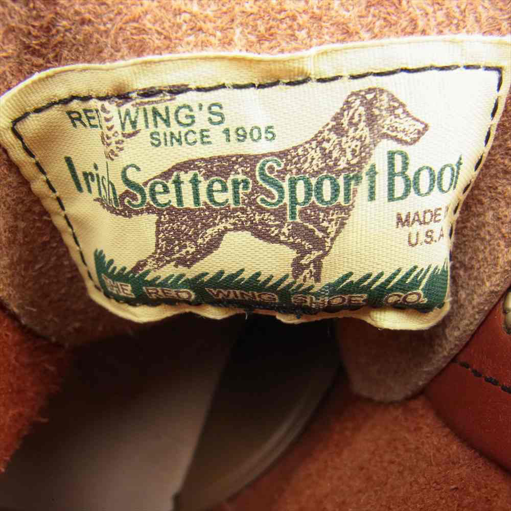 RED WING レッドウィング 8166 6インチ クラシック ラウンド ワークブーツ 犬タグ レッド系 27.0cm【美品】【中古】