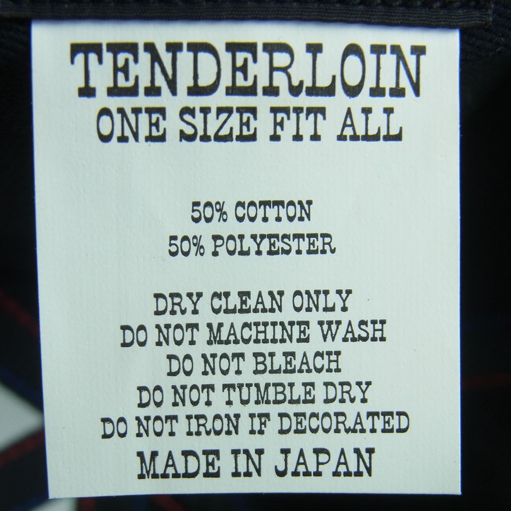 TENDERLOIN テンダーロイン T-TRUCKER CAP ボルネオスカル トラッカー キャップ 帽子 ブラック系 ONE SIZE FIT ALL【中古】