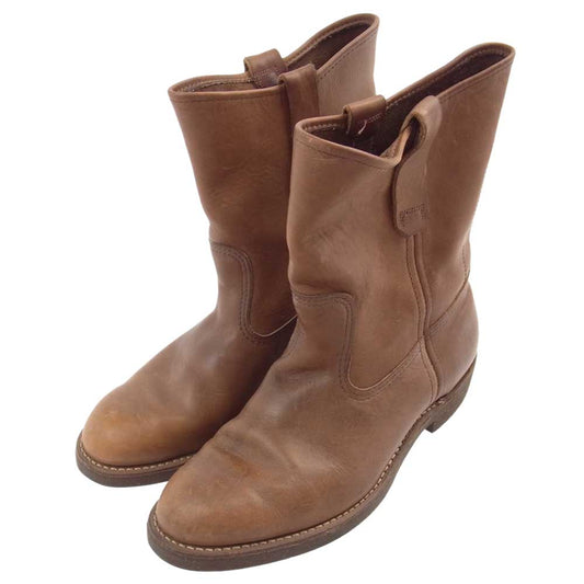RED WING レッドウィング 17360 プリント 縦羽 タグ ペコス ブーツ ブラウン系【中古】