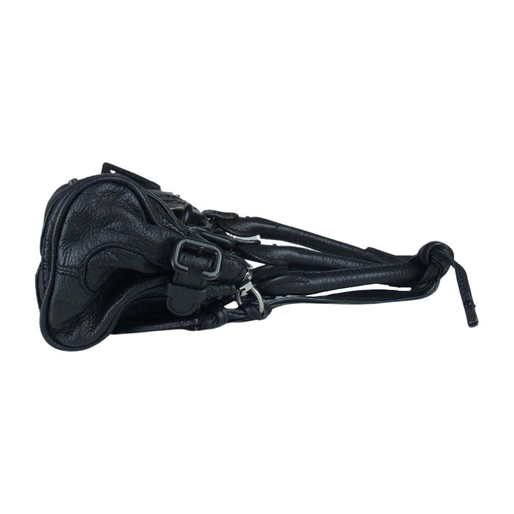 Chloe クロエ ミニ パディントン レザー ハンド バッグ ブラック系【中古】