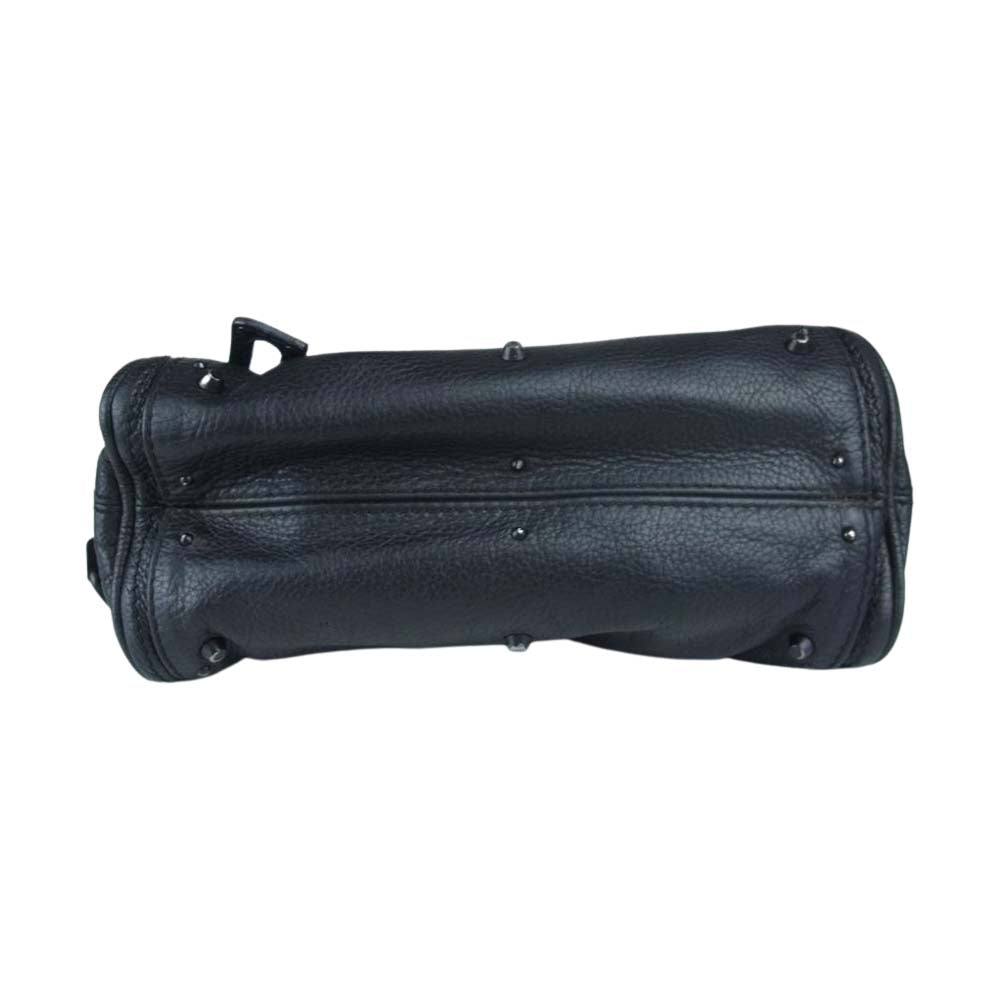 Chloe クロエ ミニ パディントン レザー ハンド バッグ ブラック系【中古】