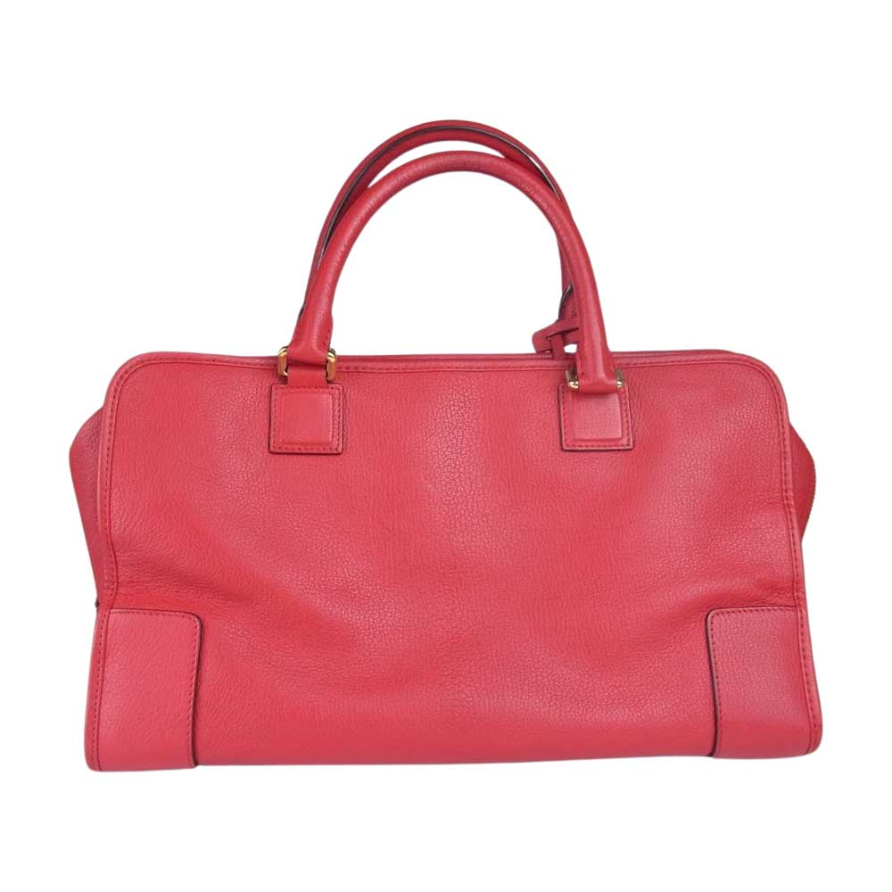 LOEWE ロエベ 352.35.A22 アマソナ 36 レザー ハンド バッグ レッド系【中古】