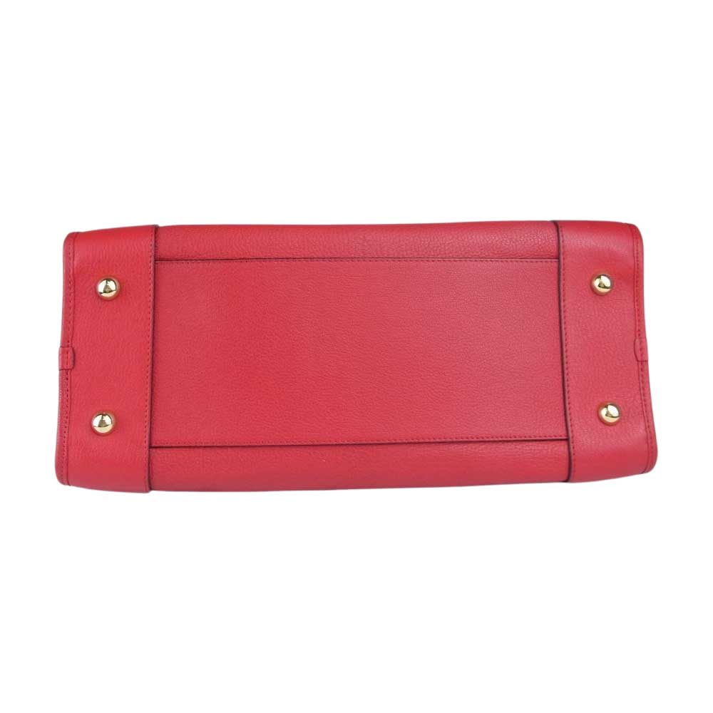 LOEWE ロエベ 352.35.A22 アマソナ 36 レザー ハンド バッグ レッド系【中古】