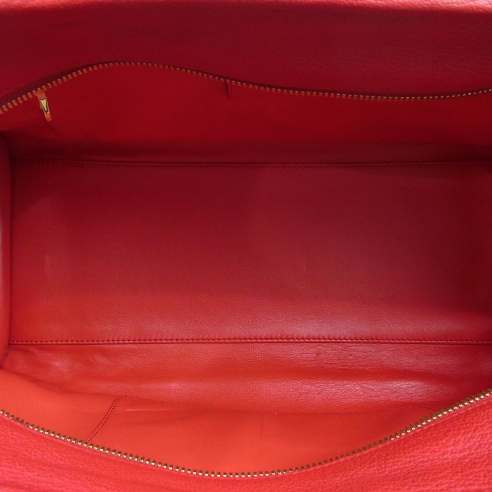 LOEWE ロエベ 352.35.A22 アマソナ 36 レザー ハンド バッグ レッド系【中古】