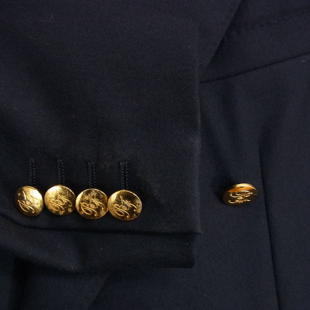 BEAMS ビームス BEAMS F 金ボタン 紺ブレ ダブル ブレザー テーラード