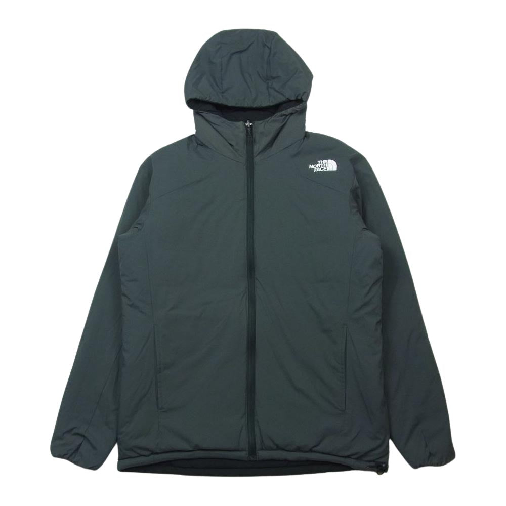 THE NORTH FACE ノースフェイス NY81877 Reversible Anytime Insulated Hoodie リバーシブル エニータイム インサレーテッド フーディ ジャケット ブラック系 グレー系 M【中古】