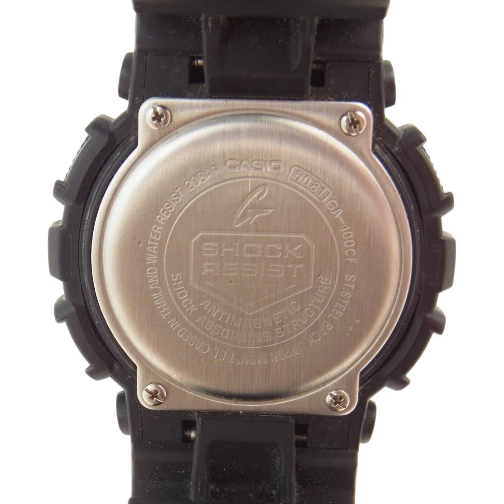 CASIO カシオ GA-100CF-1A9JF GA-100 SERIES アナデジ カモフラ ウォッチ 腕時計 ブラック系 カーキ系【中古】