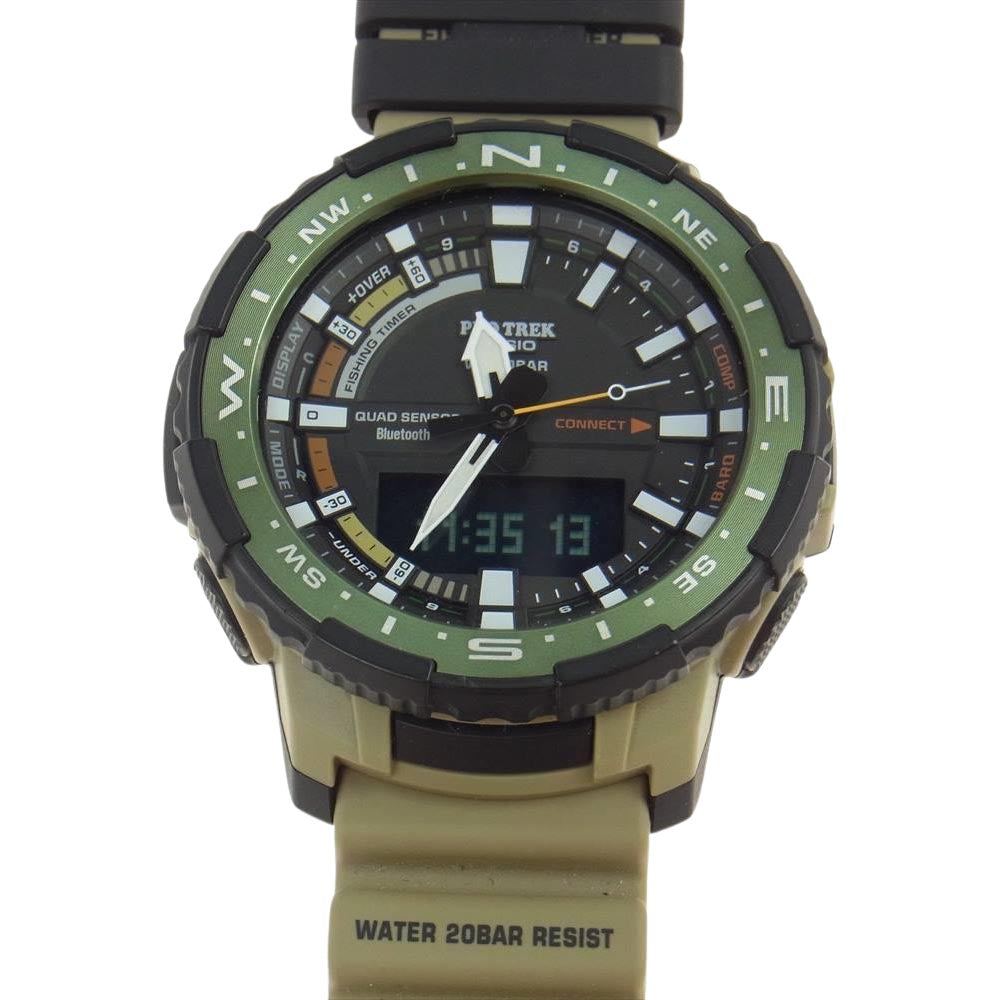 CASIO カシオ PRT-B70-5JF PRO TREK プロトレック PRT-B70 Series フィッシング ウォッチ 腕時計 カーキ系【中古】