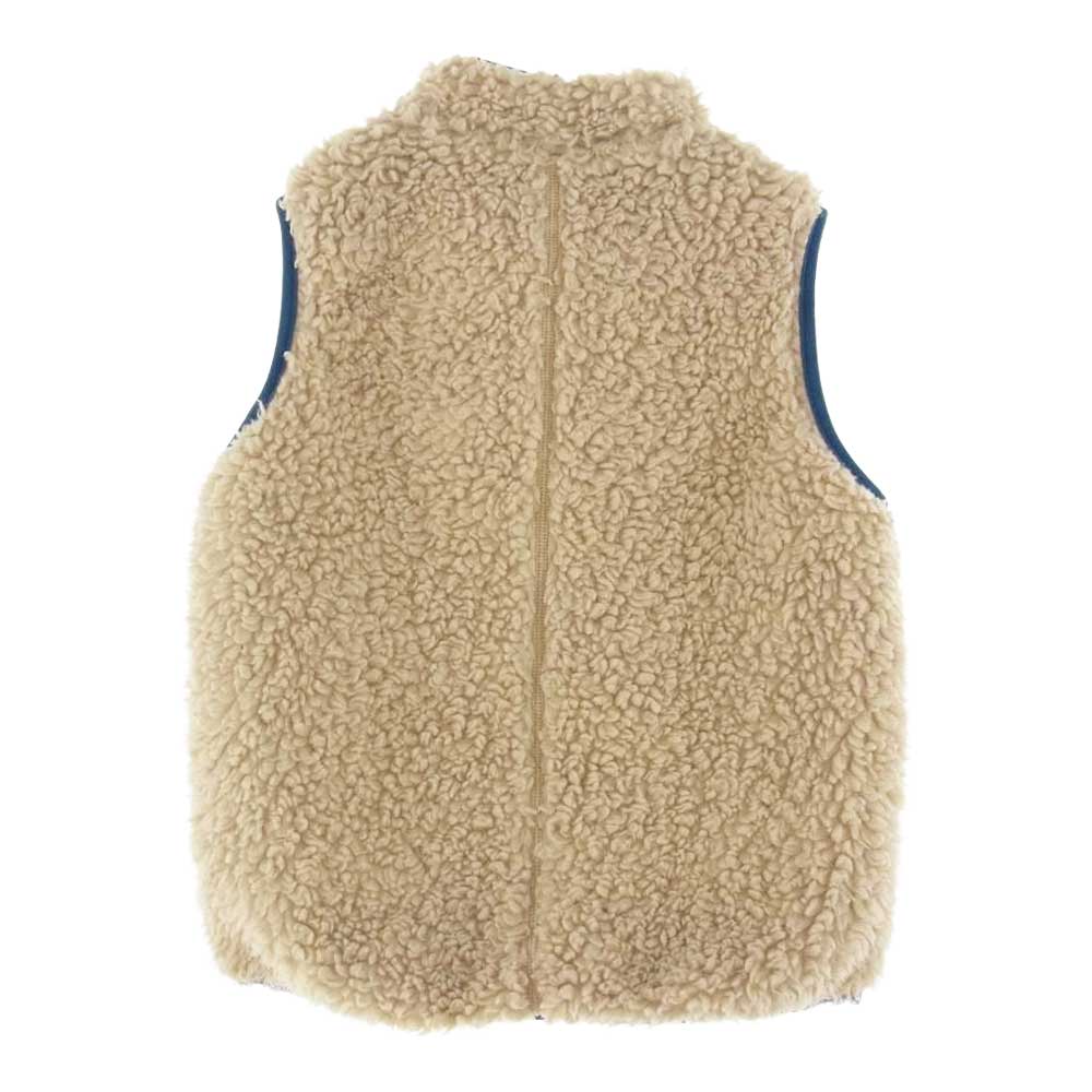 patagonia パタゴニア Baby Retro-X Vest ベビー レトロX フリース ベスト ブルー系 ホワイト系 5T【中古】