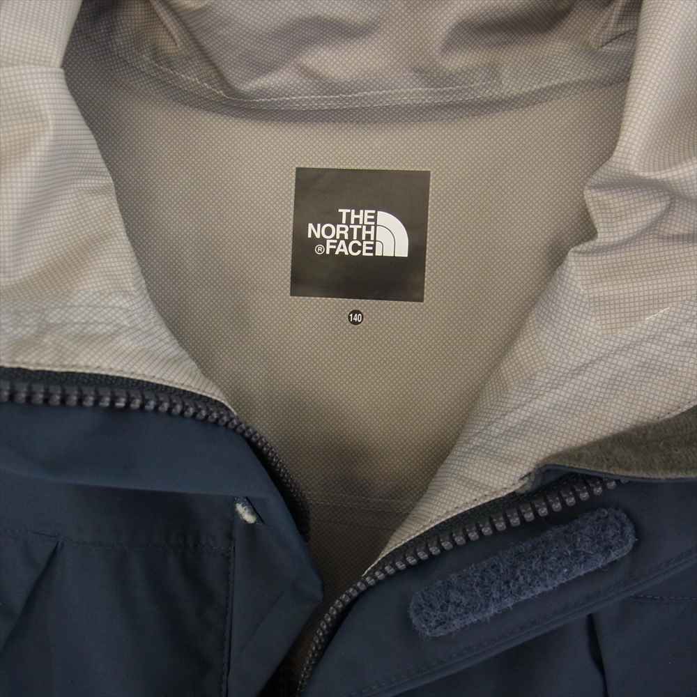 THE NORTH FACE ノースフェイス KIDS キッズ DOT SHOT JACKET ドット ショット ナイロン マウンテンパーカ シェル ジャケット ネイビー系 140【中古】