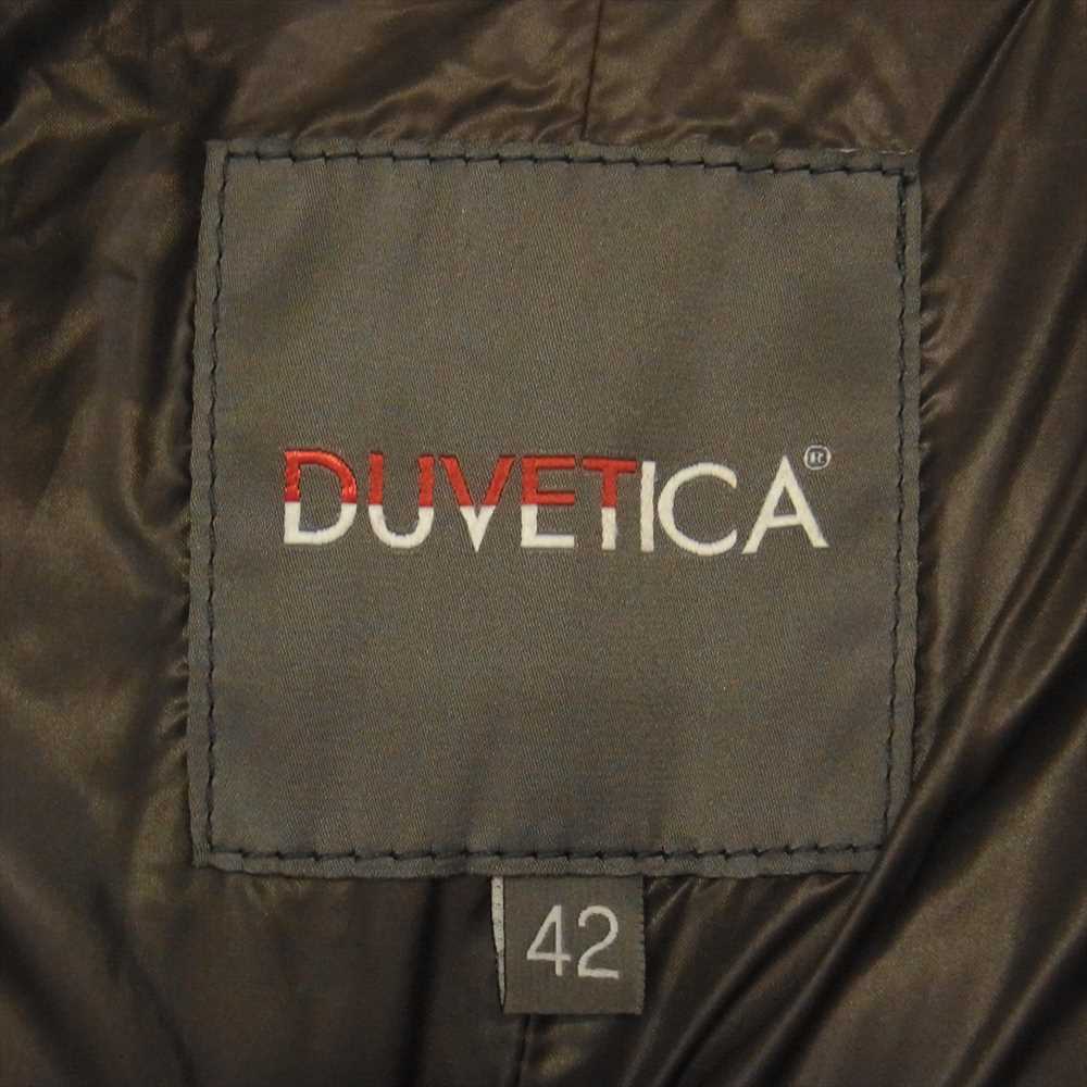 DUVETICA デュベティカ ANDROCLEA アンドロクレア エルボーパッチ ファー ダウン コート ネイビー系 42【中古】