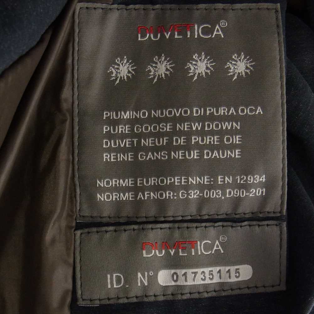 DUVETICA デュベティカ ANDROCLEA アンドロクレア エルボーパッチ ファー ダウン コート ネイビー系 42【中古】