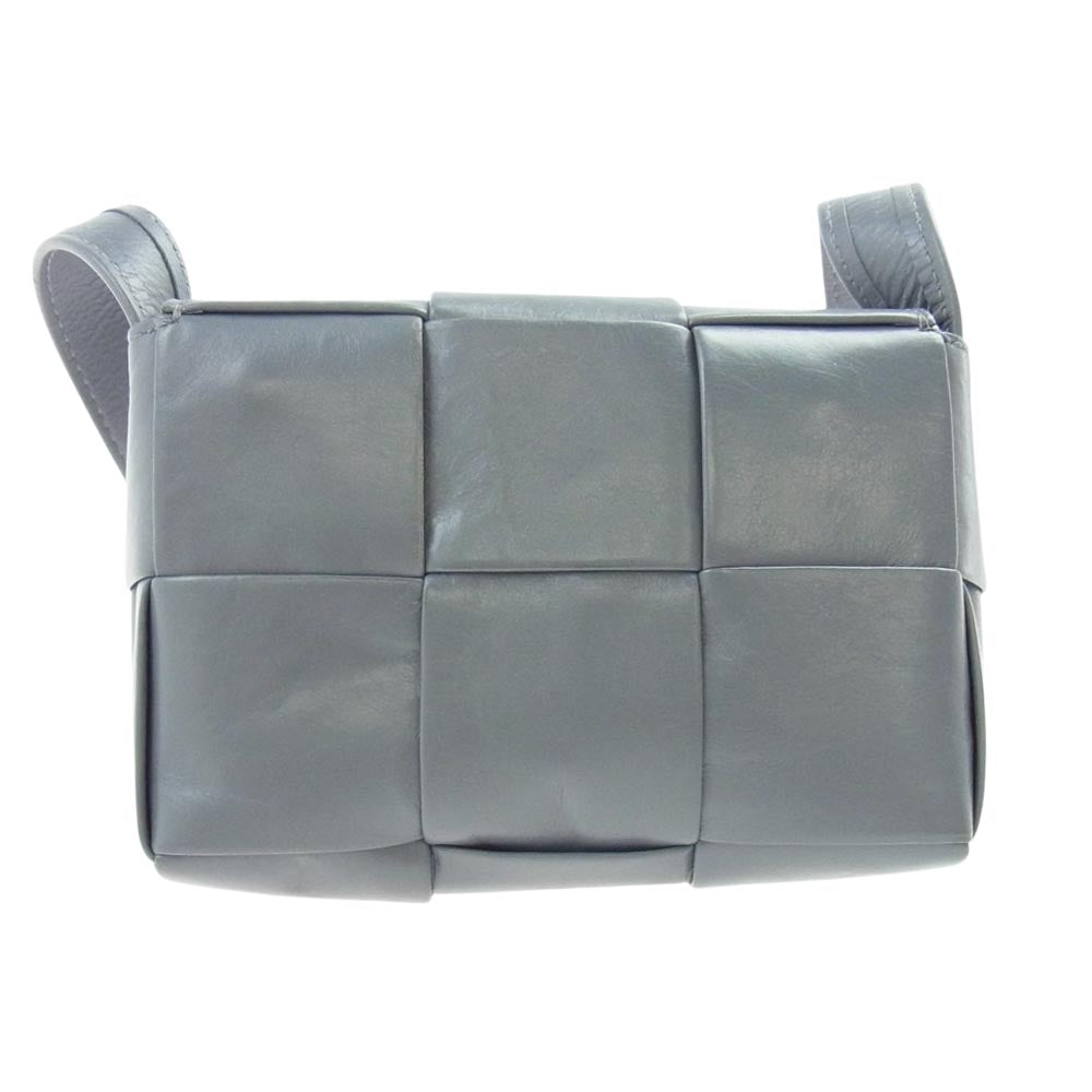 BOTTEGAVENETA ボッテガヴェネタ カセット ミニクロスショルダー サンダー グレー系【極上美品】【中古】
