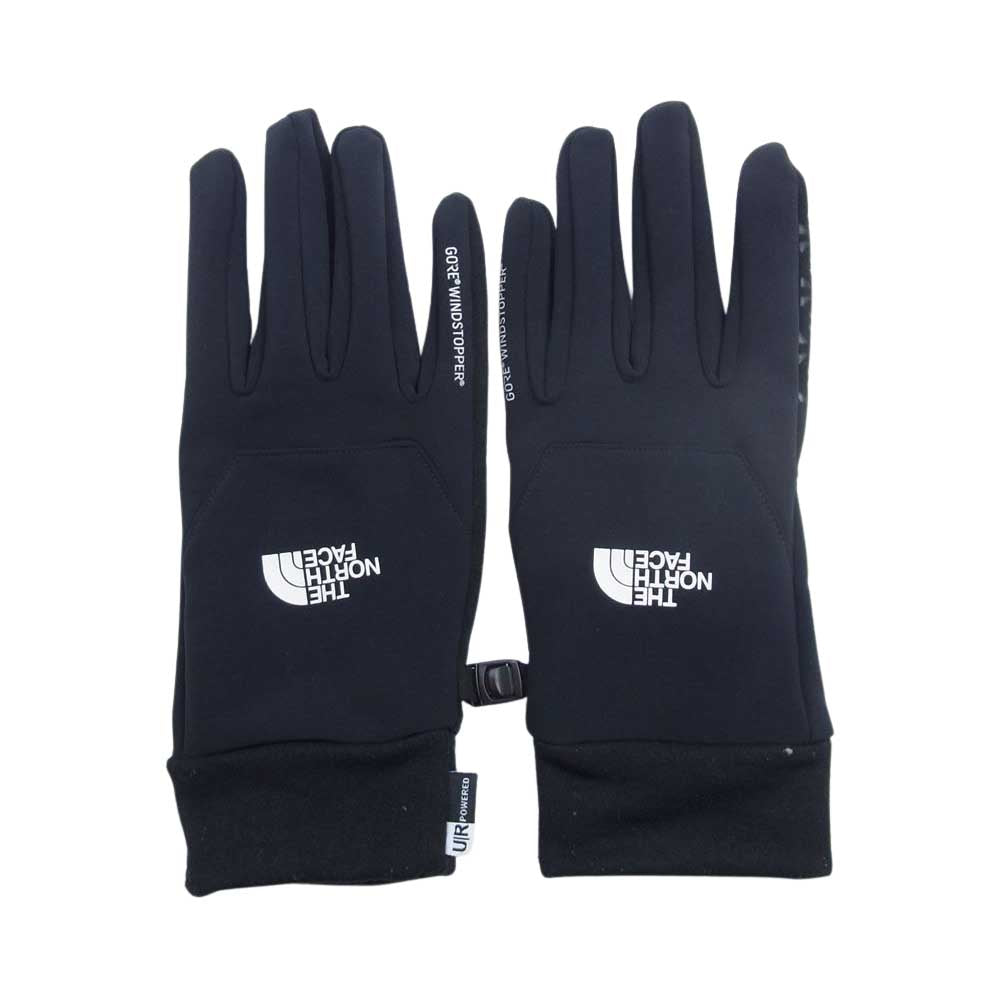 THE NORTH FACE ノースフェイス NN61617 ウィンドストッパー イーチップ グローブ ブラック系 M【中古】