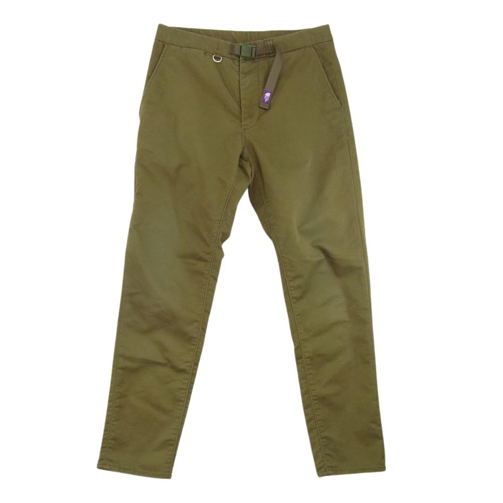 THE NORTH FACE ノースフェイス  NT5700N  PURPLE LABEL パープルレーベル トレッチツイル テーパード パンツ  カーキ系 30【中古】
