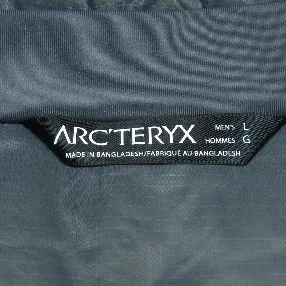 ARC'TERYX アークテリクス ATOM AR HOODY アトム フーディ ナイロン 中綿 ジャケット バングラデシュ製 グレー系 L【中古】