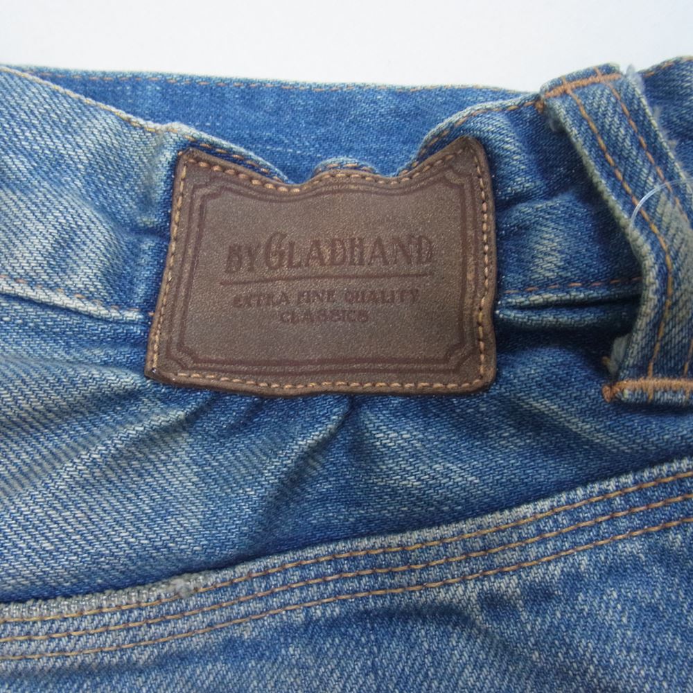 BY GLADHAND バイグラッドハンド GLADDEN DENIM TYPE-1 B グラッデンデニム ヴィンテージ フィニッシュ デニム パンツ インディゴブルー系 30【中古】