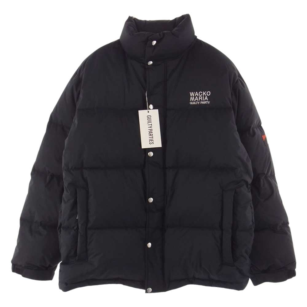 WACKO MARIA ワコマリア 20AW 20FW-WMO-NA06 NANGA ナンガ DOWN JACKET リップストップ ナイロン ダウンジャケット ブラック系 S【極上美品】【中古】