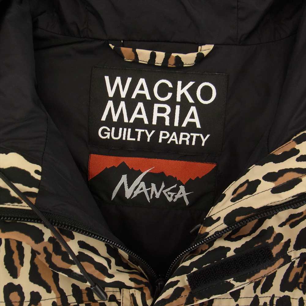 WACKO MARIA ワコマリア 21SS WMO-NA01  × NANGA ナンガ LEOPARD MOUNTAIN PARKA レオパード マウンテンパーカー BEIGE S【極上美品】【中古】