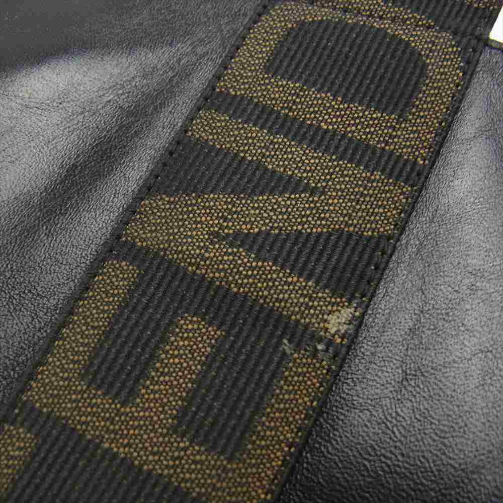 FENDI フェンディ サイド ロゴ ジップ ロング ブーツ ブラック系 35.5【中古】