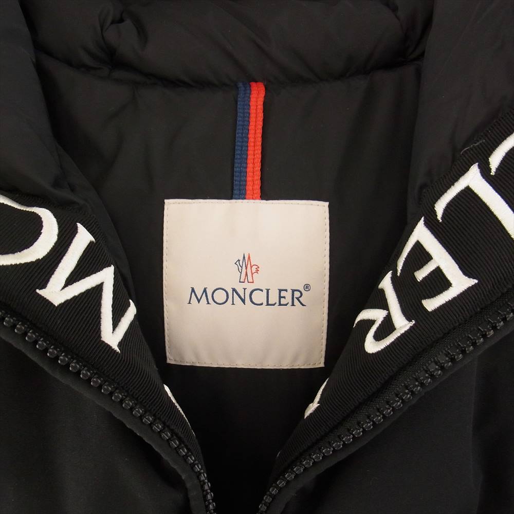 MONCLER モンクレール 18AW D20914132085 MONTCLAR モンクラー フードロゴ ダウンジャケット ブラック系 2【中古】