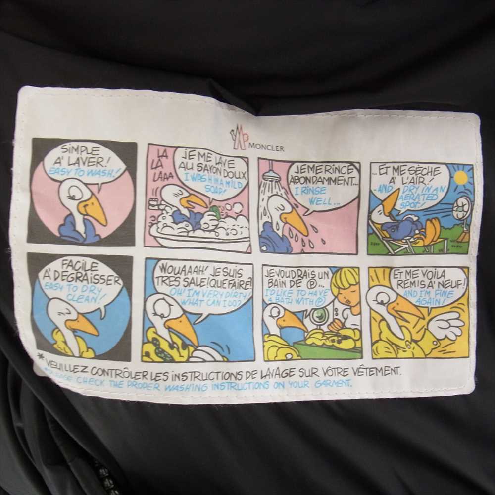 MONCLER モンクレール 18AW D20914132085 MONTCLAR モンクラー フードロゴ ダウンジャケット ブラック系 2【中古】