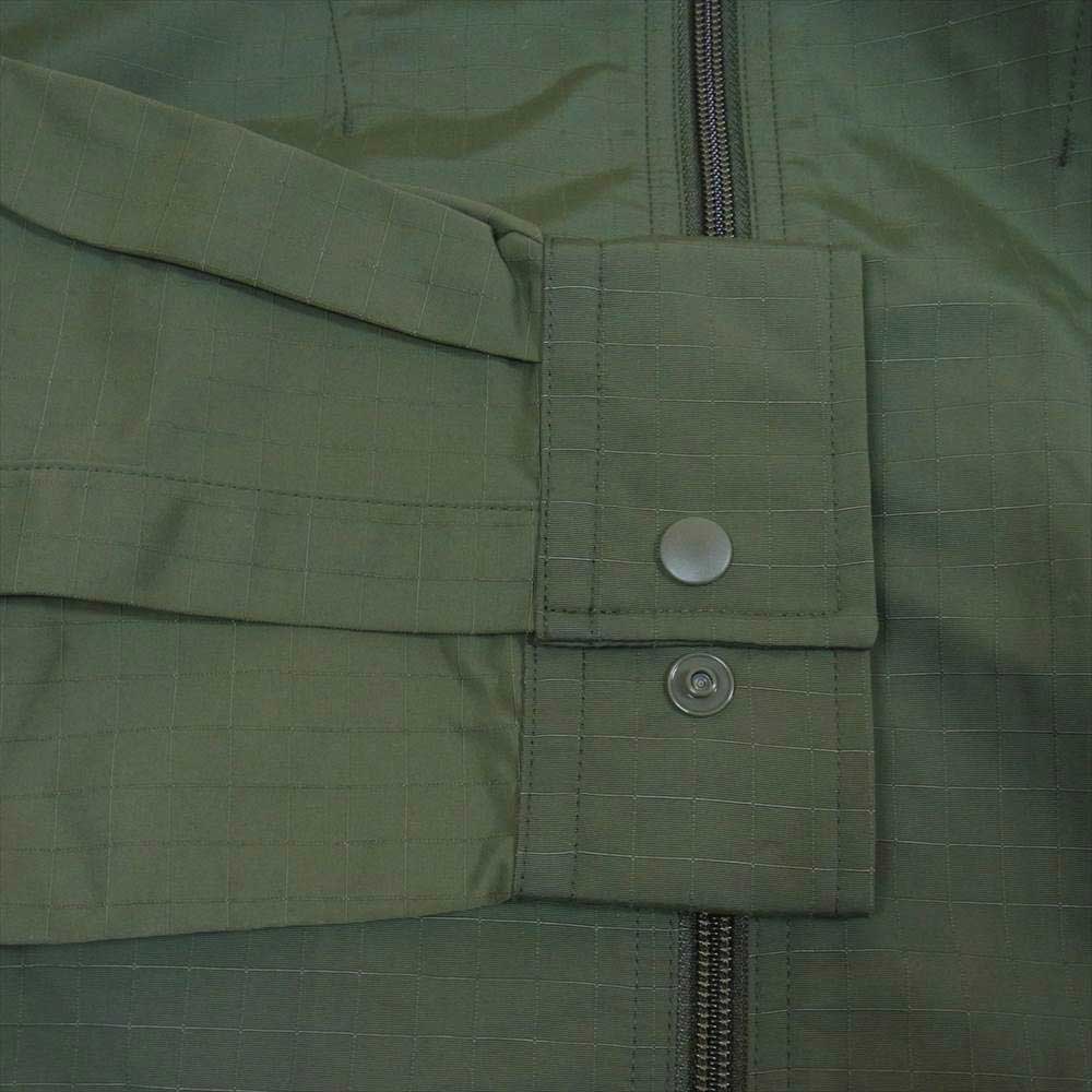 Yohji Yamamoto ヨウジヤマモト HT4484 Y-3 ワイスリー M CL BONDED RIP OVERSHIRT クラシック ナイロン リップストップ オーバーシャツ カーキ系 M【中古】