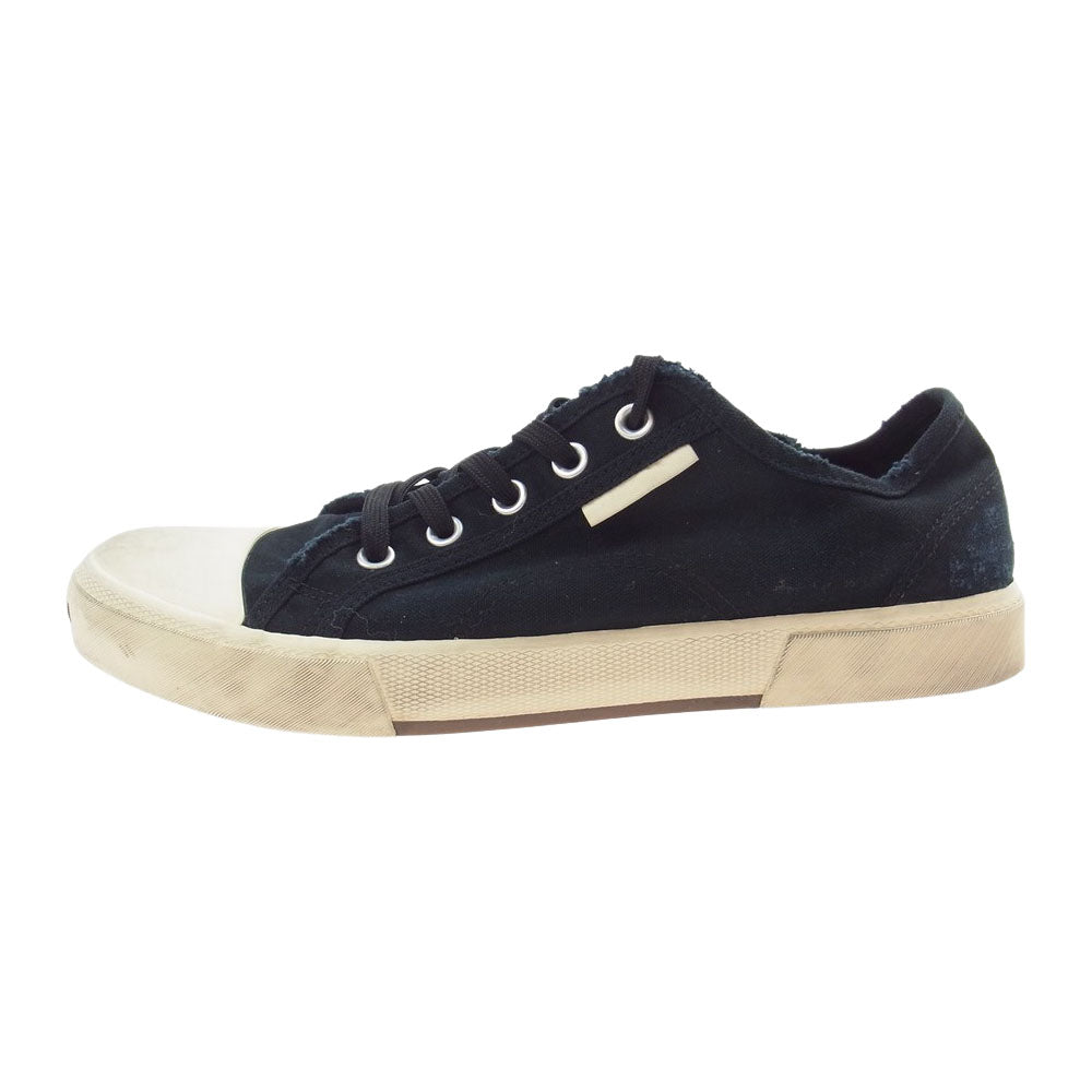BALENCIAGA バレンシアガ 22AW 688754 PARIS LOW デストロイ加工 パリ ローカット スニーカー ブラック系 28.5cm【美品】【中古】