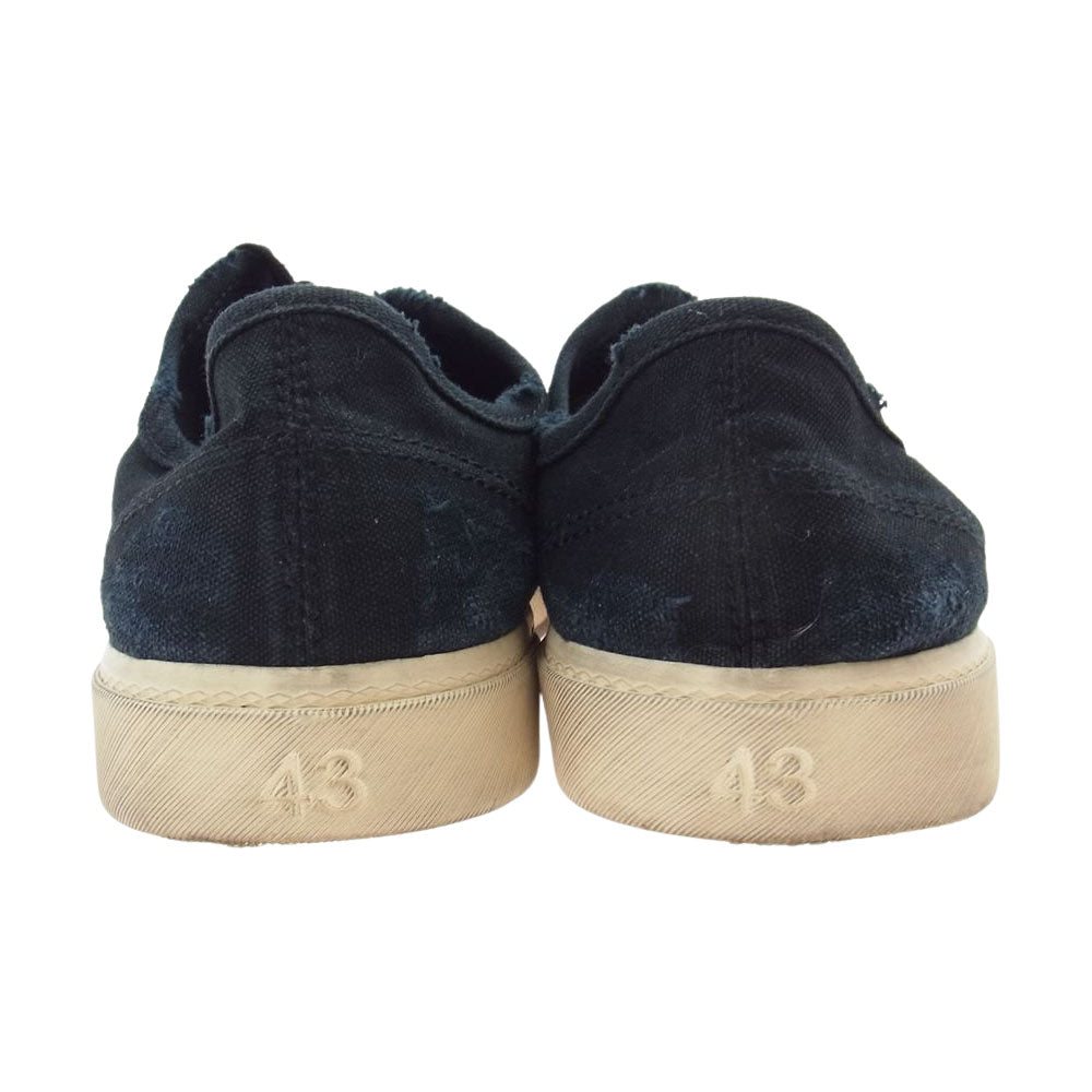 BALENCIAGA バレンシアガ 22AW 688754 PARIS LOW デストロイ加工 パリ ローカット スニーカー ブラック系 28.5cm【美品】【中古】