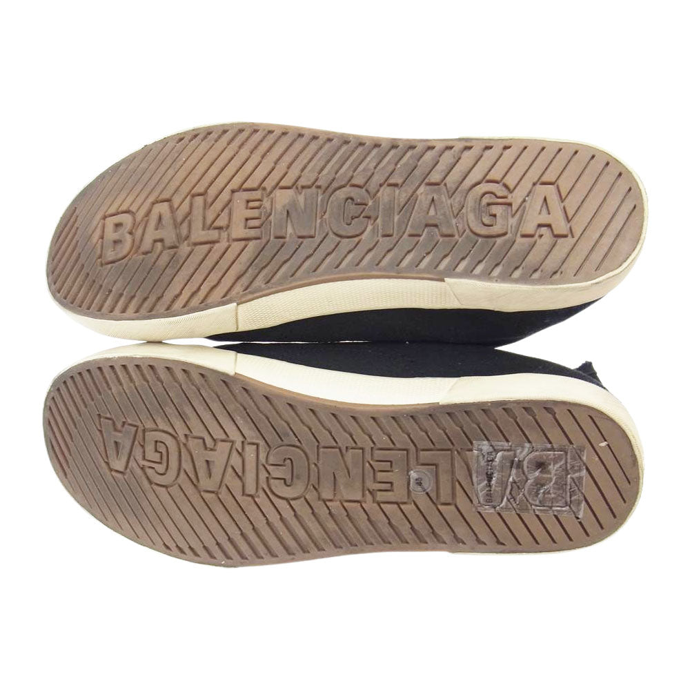 BALENCIAGA バレンシアガ 22AW 688754 PARIS LOW デストロイ加工 パリ ローカット スニーカー ブラック系 28.5cm【美品】【中古】