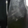 MAISON MARGIELA メゾンマルジェラ 22AW S62AN0078 S60353 MM6 エムエムシックス 八の字 ダメージ加工 ロゴパッチ カーフレザー ジップ ブルゾン シングル ライダースジャケット ブラック系【美品】【中古】