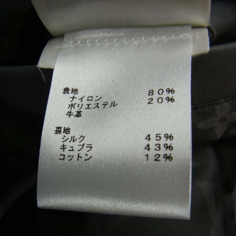 LOUIS VUITTON ルイ・ヴィトン 22SS 1AA4K8 エンブロイダリー レザー ミックス ブルゾン グレー系 56【美品】【中古】