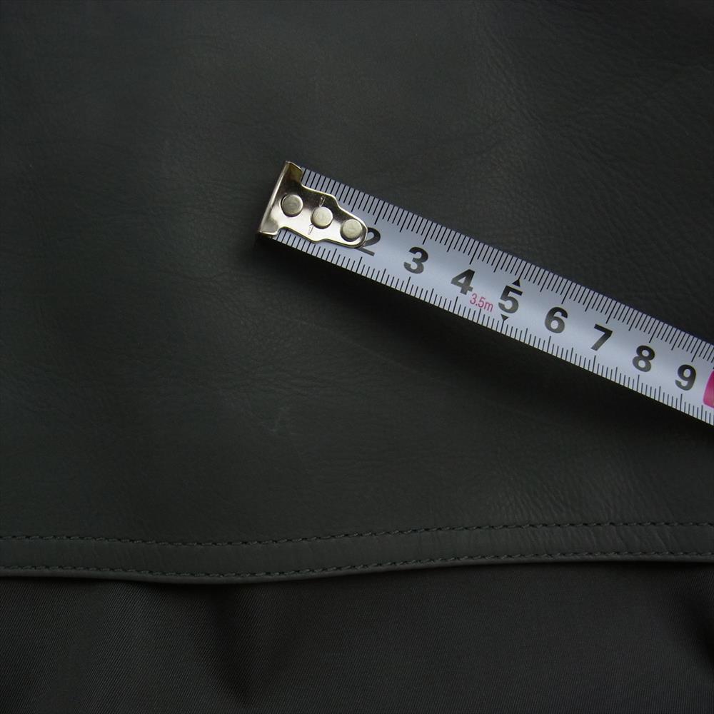 LOUIS VUITTON ルイ・ヴィトン 22SS 1AA4K8 エンブロイダリー レザー ミックス ブルゾン グレー系 56【美品】【中古】