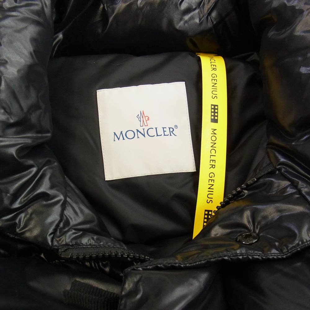 MONCLER モンクレール 7 FRGMT HIROSHI FUJIWARA QUINLAN JACKET フラグメント 藤原ヒロシ バックロゴ ダウンジャケット ブラック系 5【美品】【中古】