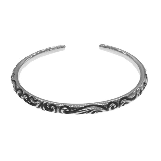 CHROME HEARTS クロムハーツ（原本有） BANGLE SCROLL スクロール バングル シルバー系【中古】