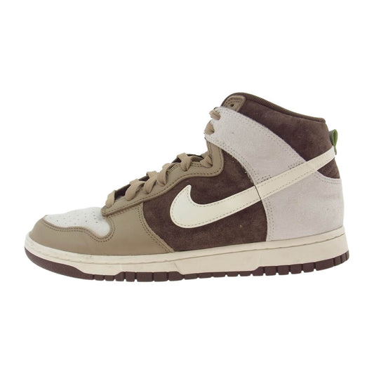 NIKE ナイキ DH5348-100 Dunk High PRM ダンク ハイ プレミアム スニーカー ブラウン系 US8(26.0cm)【中古】