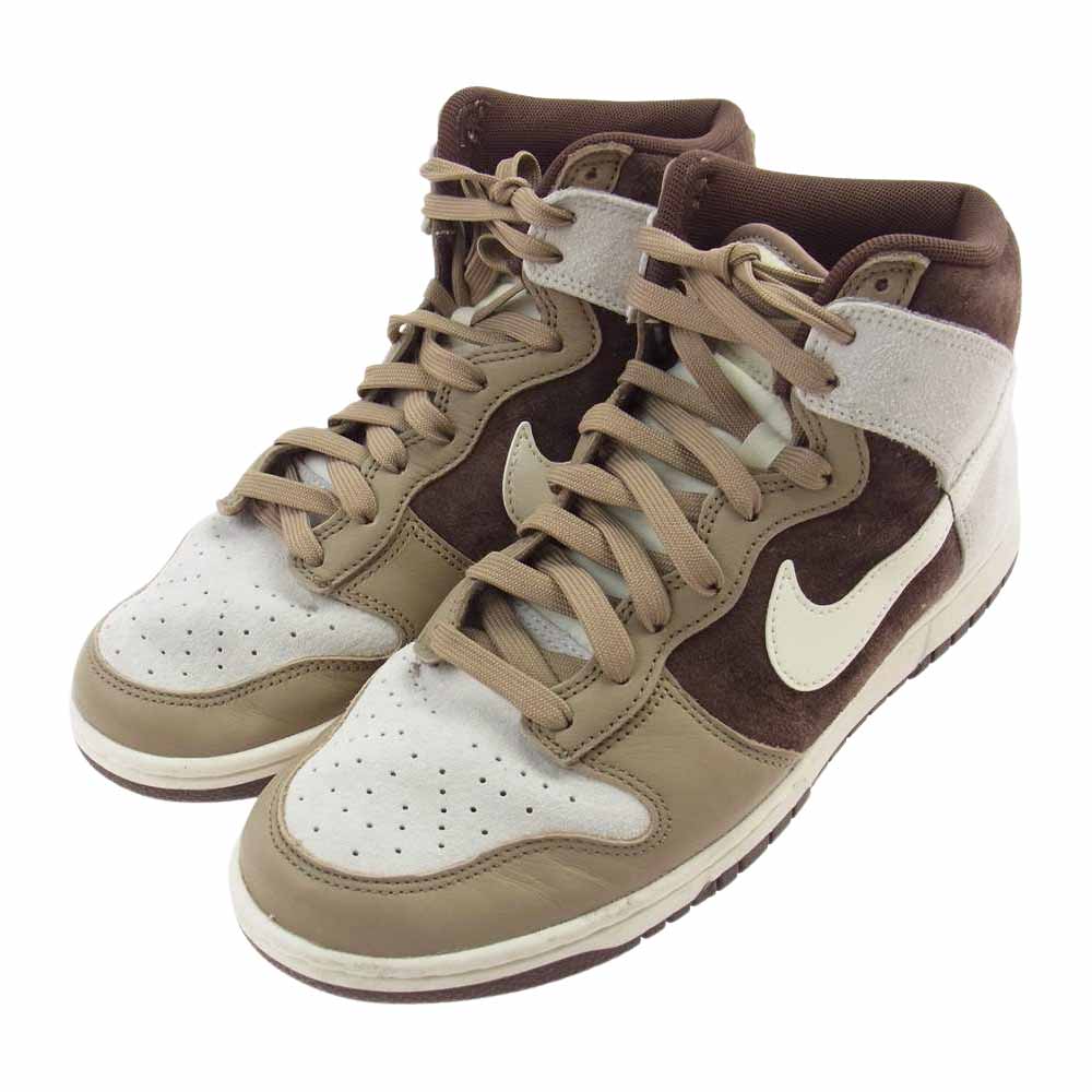 NIKE ナイキ DH5348-100 Dunk High PRM ダンク ハイ プレミアム スニーカー ブラウン系 US8(26.0cm)【中古】
