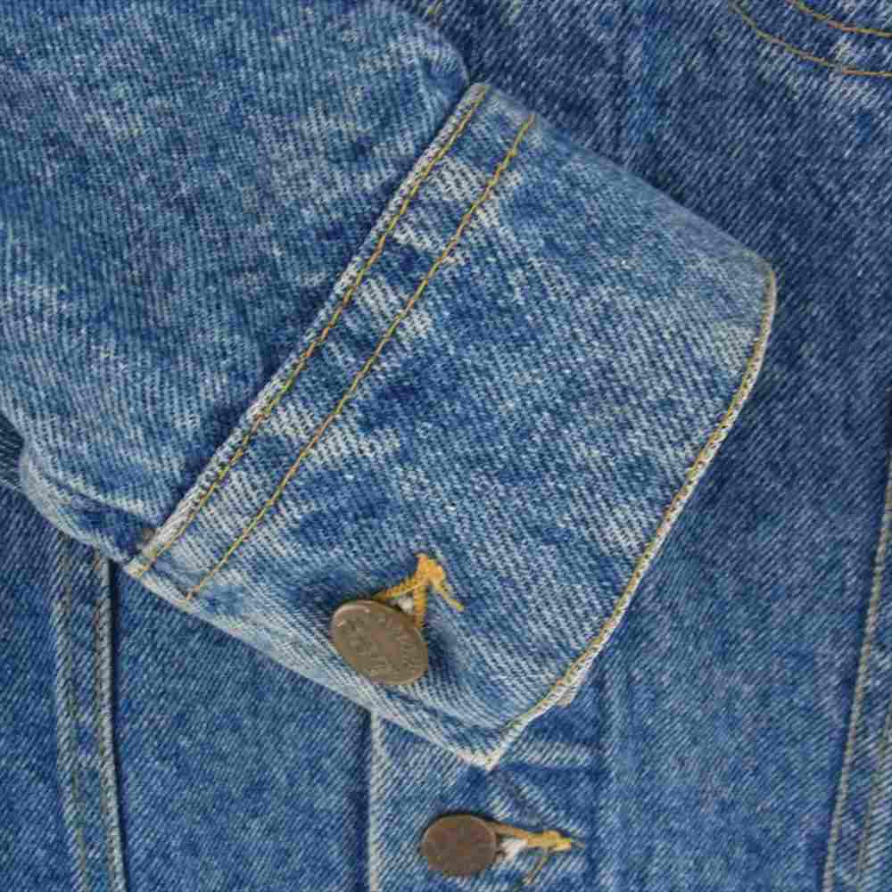 Lee リー HARD ROCK CAFE ハードロックカフェ バックロゴ ワッペン 刺繍 デニムジャケット Gジャン インディゴブルー系 36【中古】