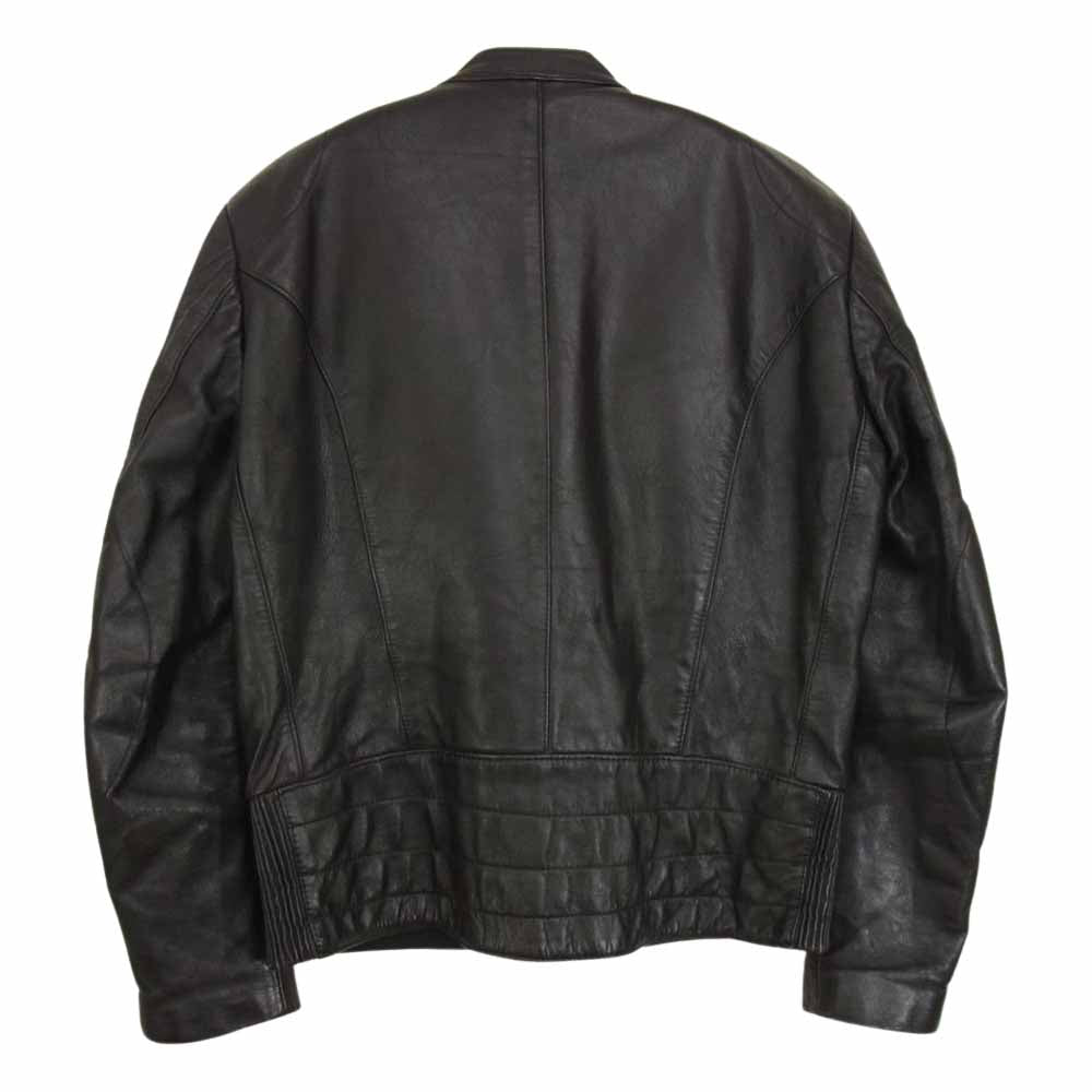 ハロ ヴィンテージ シングル レザー ライダース ジャケット ブラック系 52【中古】
